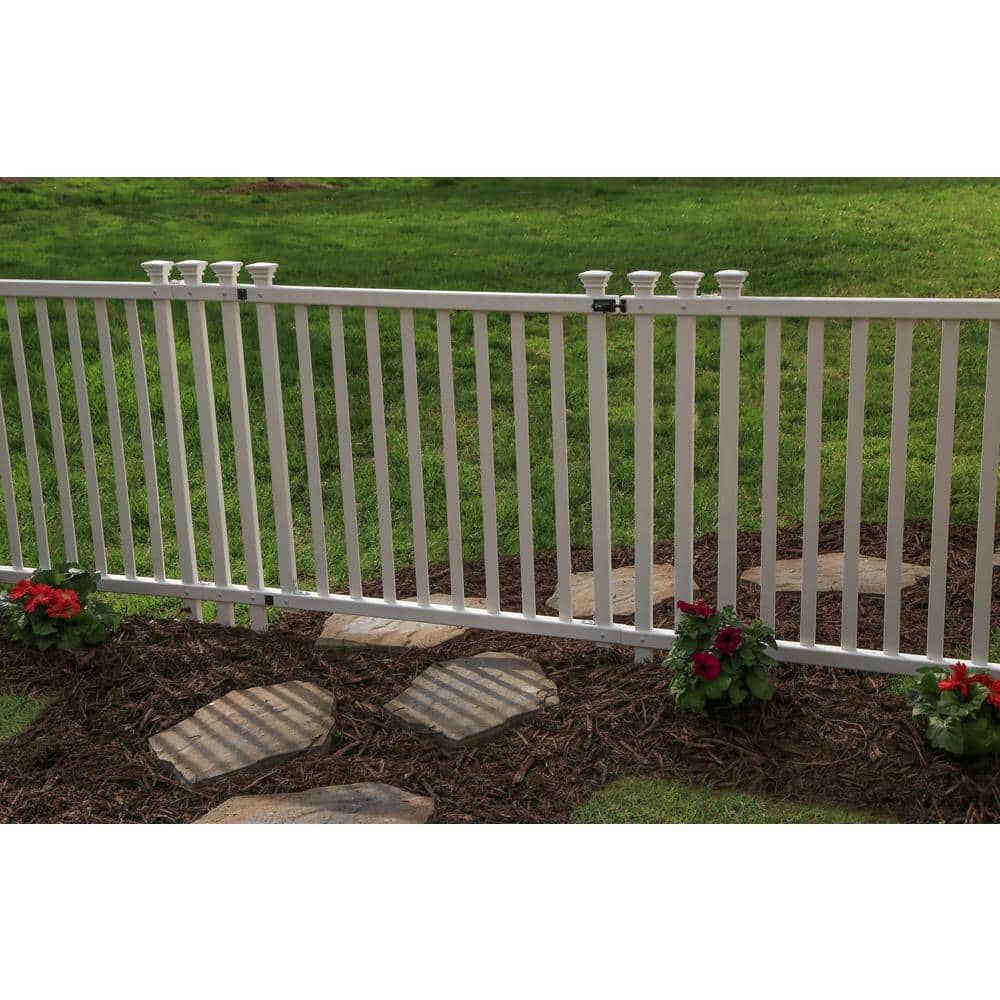 Baskenridge 3-ft White Vinyl Picket Fence Gate Kit