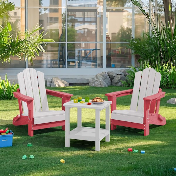 JEAREY Children HDPE Folding All-Weather Adirondack Chair with