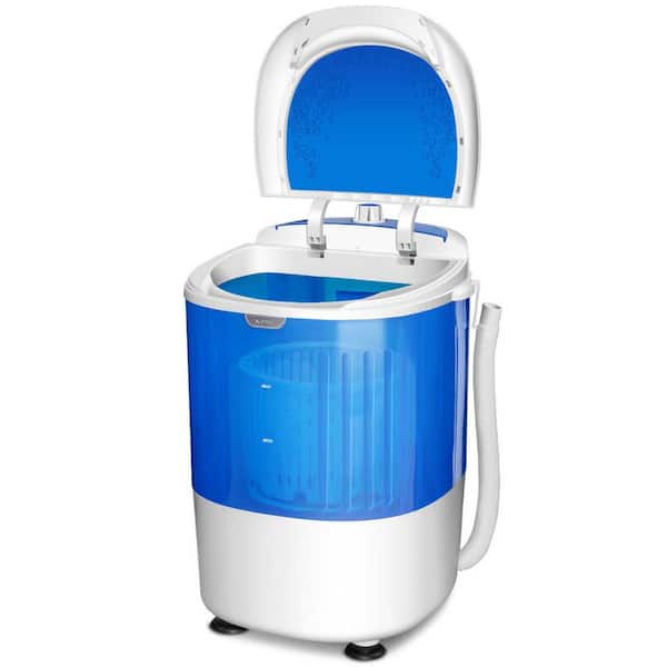 Costway 5.5 lbs. 0.6 cu. ft. Top Load Washer Portable Mini Compact Washing  Machine in Blue Dryer Gravity Drain BXD3-10N4-A - The Home Depot