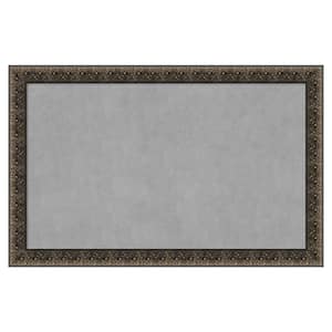 Intaglio Embossed Black 45 in. x 29 in. Framed Magnetic Board