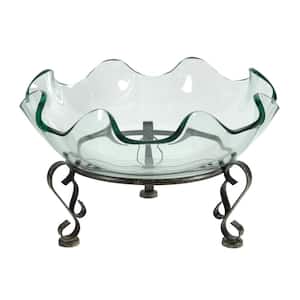 Twyla Clear Decorative Glass Pedestal Bowl