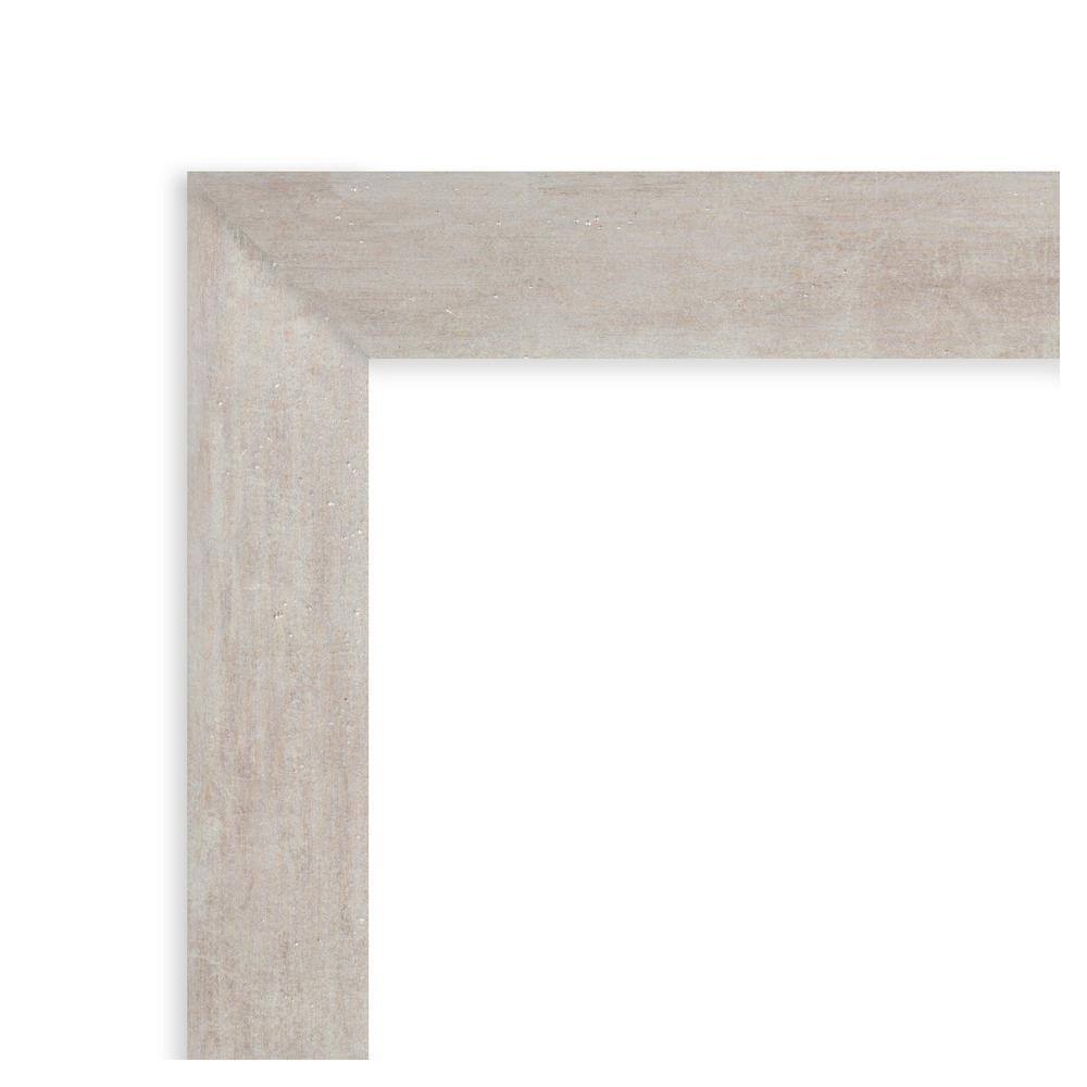 Modern Grey Wood and Metal Magnetic Memo Board