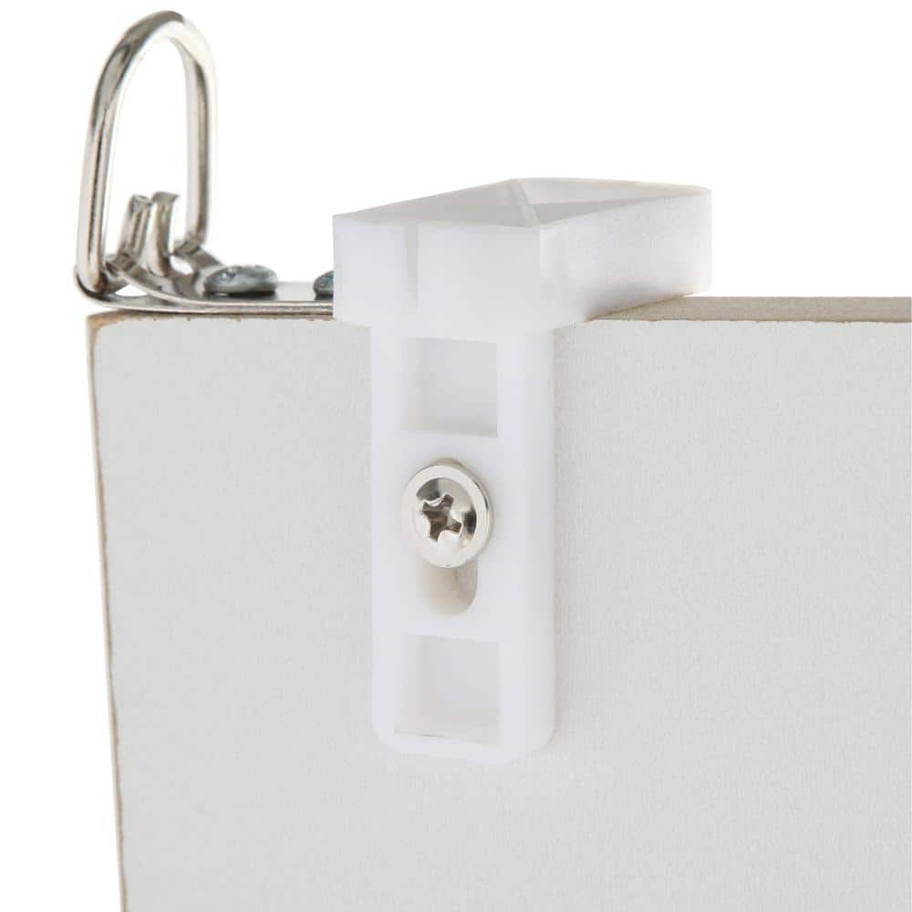 96 in. x 80 in. Primed MDF Sliding Closet Door with Chrome Trim