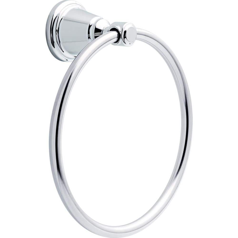 Foundations Design Series Wall Mounted Round Closed Towel Ring Bath Hardware Accessory in Polished Chrome price history on PriceWatchPro