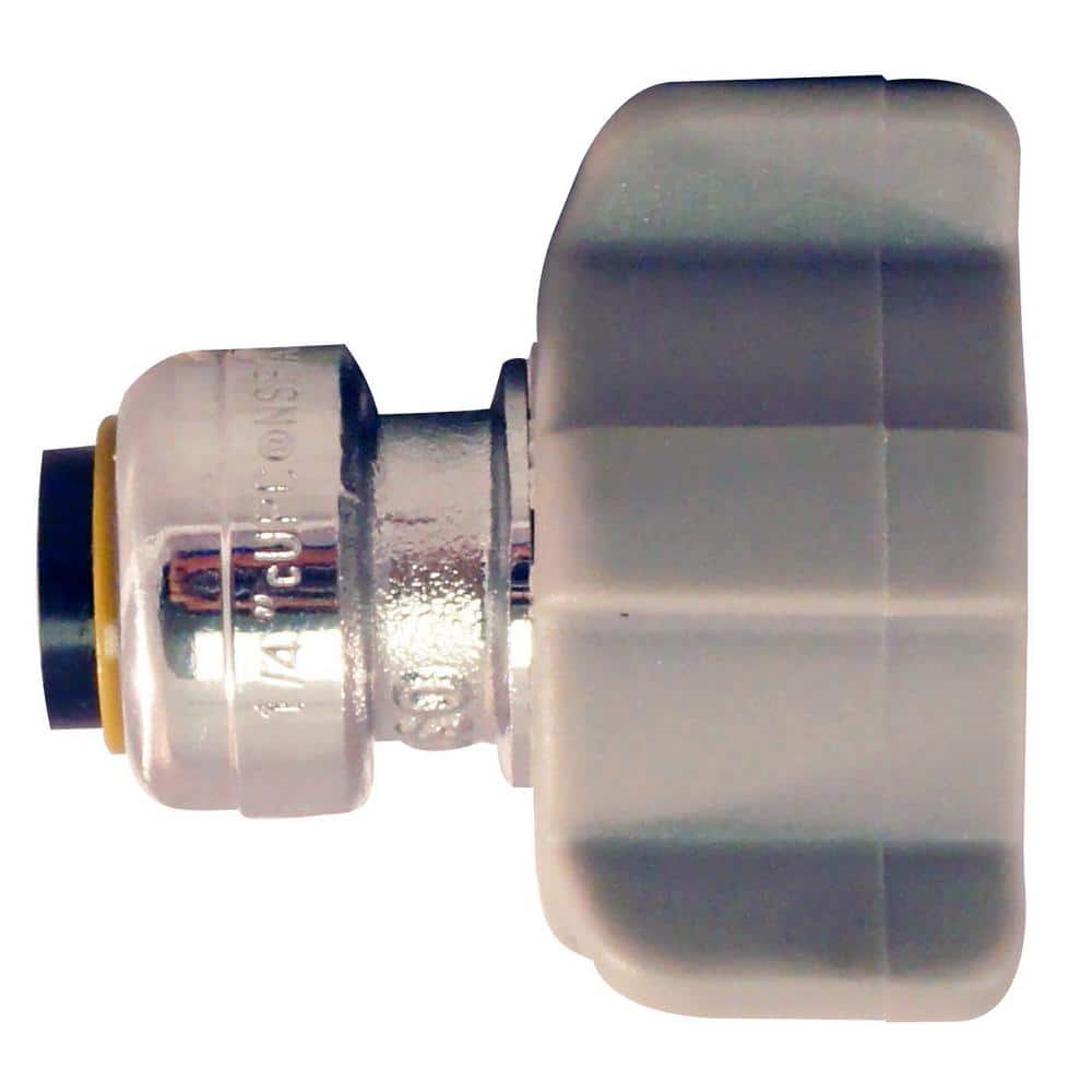 1/4 in. (3/8 in. ) Chrome Plated Brass Push-To-Connect x 1/2 in. Faucet Connector price history on PriceWatchPro