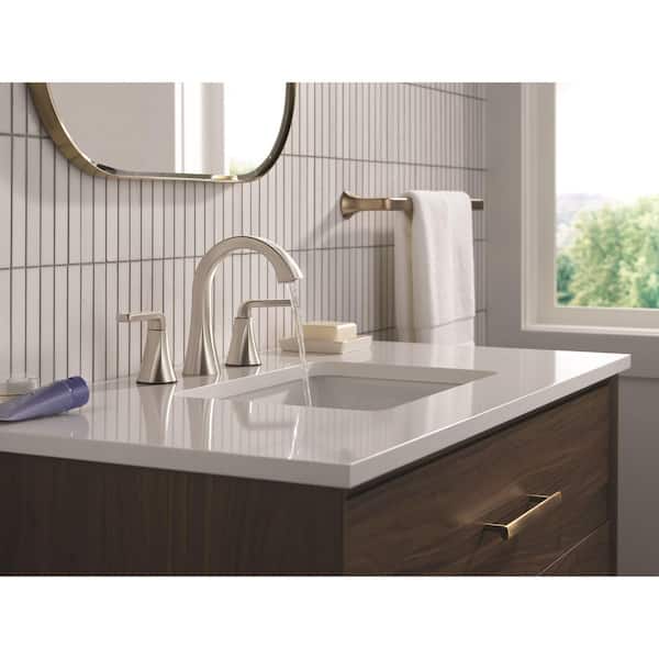 Delta Lineax 8 in. Widespread Double Handle Bathroom Sink Faucet