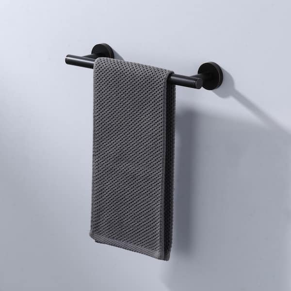 SUS 304 Stainless Steel 12 in. Wall Mounted Towel Bar Bath Hardware Accessory Single Towel Rod in Oil Rubbed Bronze