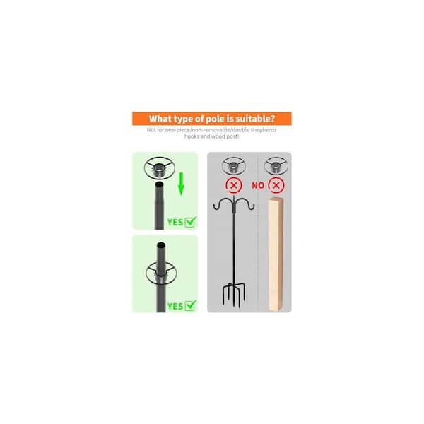 Justincity 19 in. Polycarbonate Non-Electric Squirrel Guard Spring