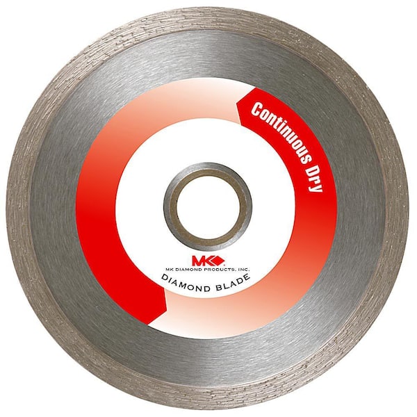 MK Diamond in. Supreme Continuous Rim Dry Cutting Diamond Blade MK- 404CR  The Home Depot