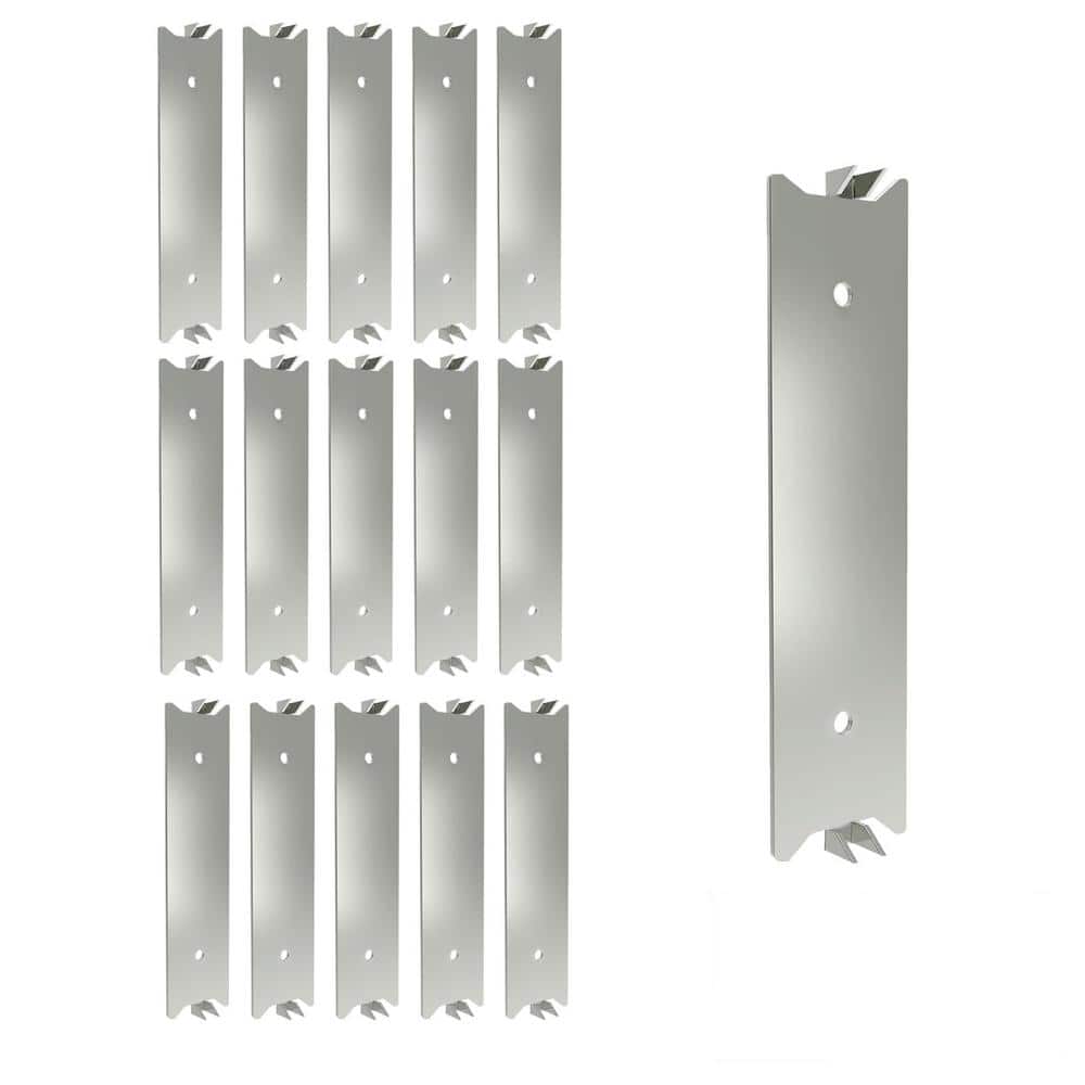 30-Piece 1.5 in. x 6 in. Steel Anti-Nail Protection Plate Shield Nail Plate