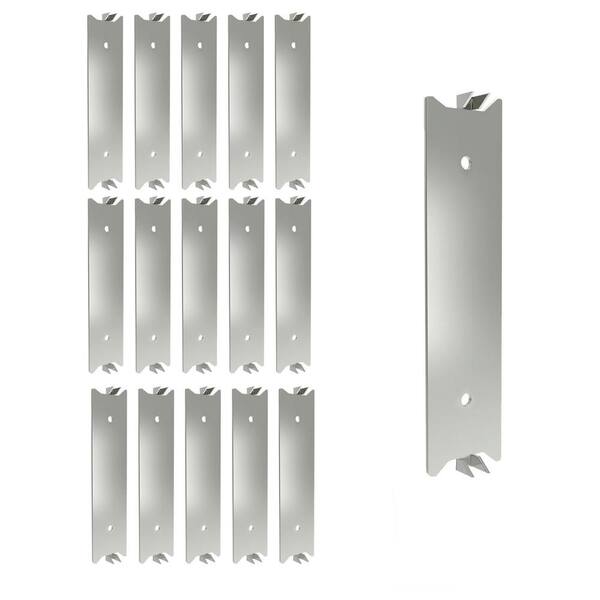 Angel Sar 30-Piece 1.5 in. x 6 in. Steel Anti-Nail Protection Plate Shield Nail Plate Construction Connector for Protection Wiring