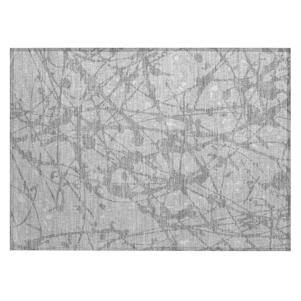 Chantille Machine Washable Indoor/Outdoor Abstract ACN2597 Silver 2 ft. x 3 ft. Accent Rug price history on PriceWatchPro