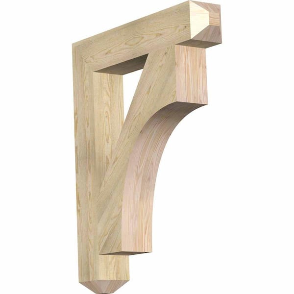 Ekena Millwork 6 in. x 42 in. x 34 in. Douglas Fir Westlake Craftsman Rough Sawn Bracket