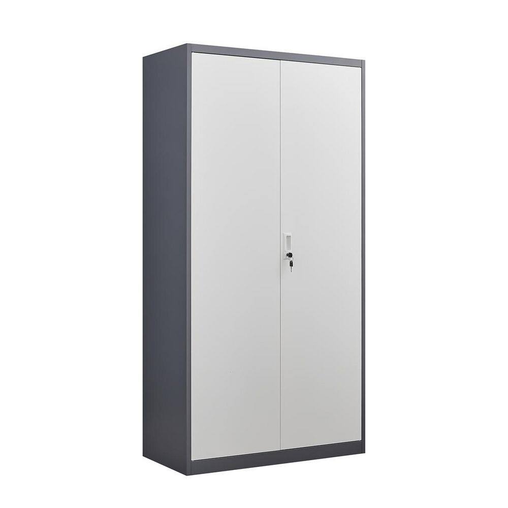 70.8 in. H Steel Locker with Compartments, Metal Large-Capacity Wardrobe with Hanging Rod in Gray price history on PriceWatchPro