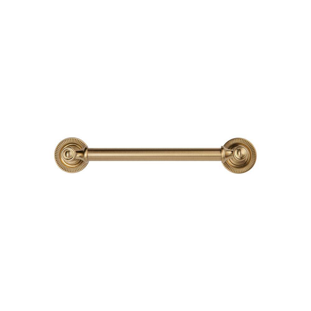 Minted Satin Brass Cylindrical Bar Pull with Mounting Hardware