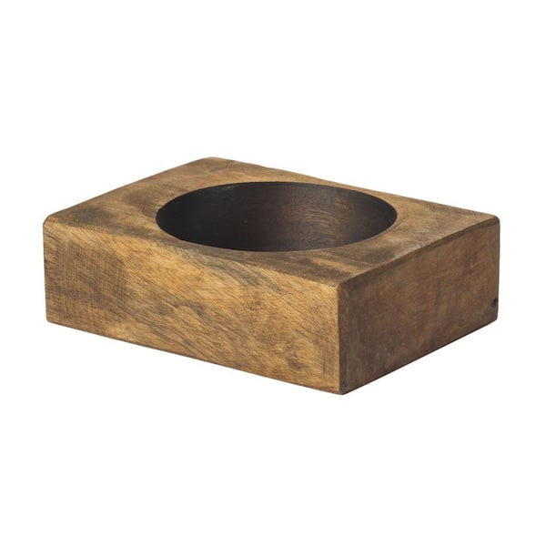 Brown Wood Pillar Single-Pack