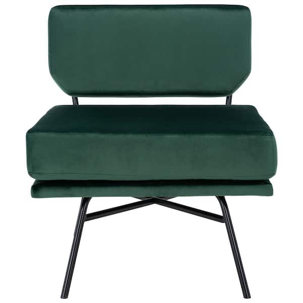 SAFAVIEH Kermit Green/Black Upholstered Accent Chairs