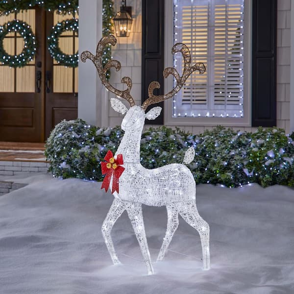 5 ft Icicle Shimmer Twinkling LED Deer Y15