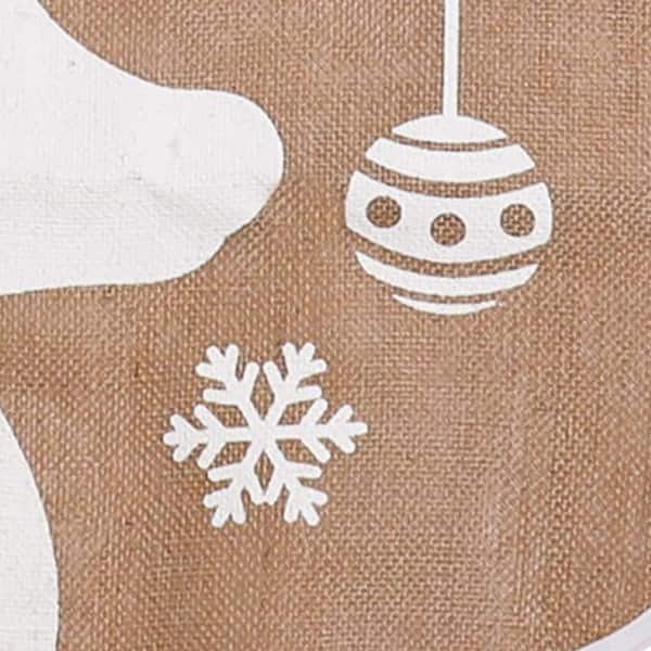 Regency 4 x 5 YD White Embroidered Snowflake Felt/ Red Taffeta Wired –  DecoratorCrafts