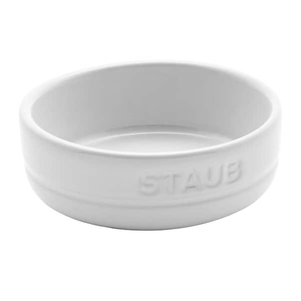 Ceramic Dinnerware 4-Piece Condiment Dish Set - White