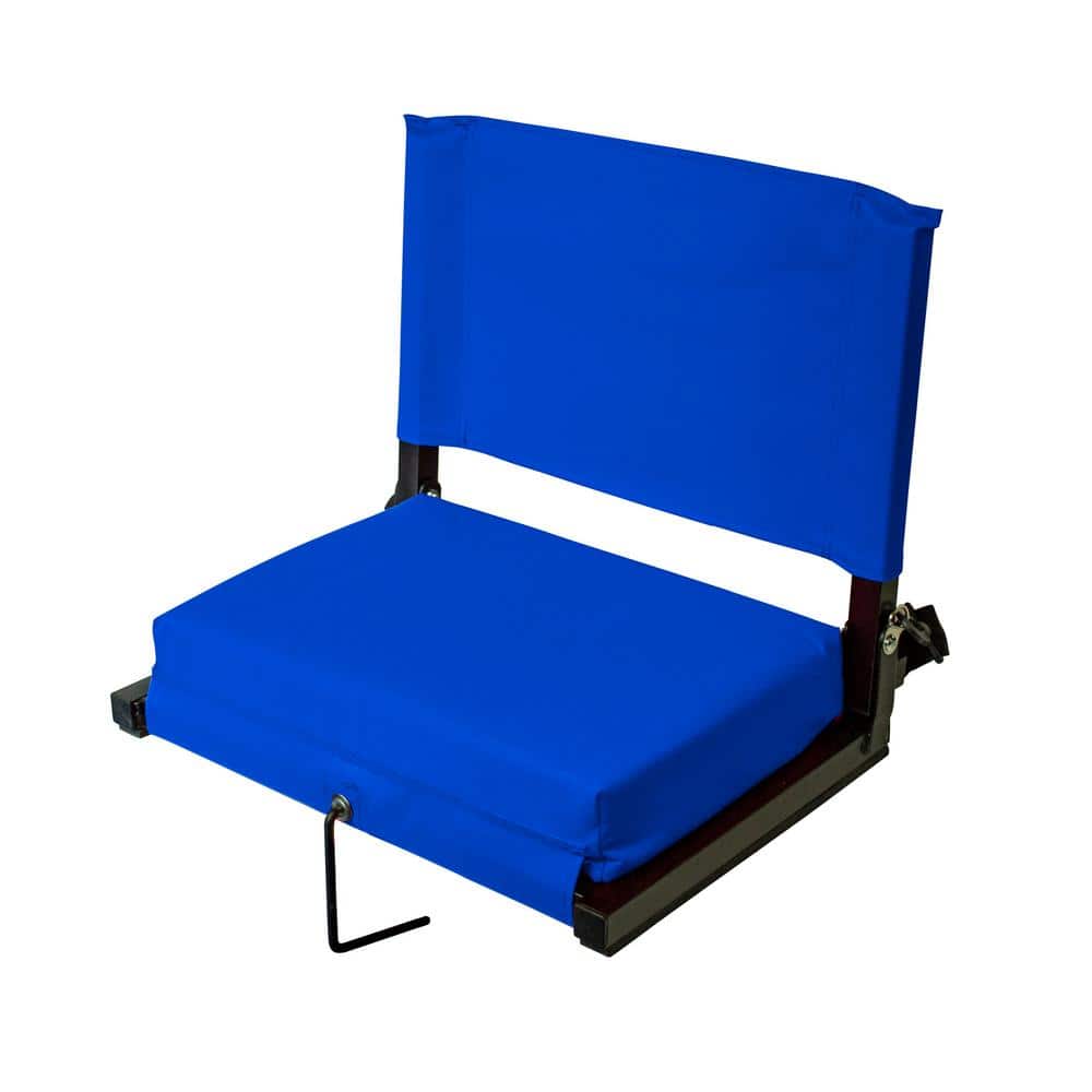 McMullen Reclining Stadium Seat with Cushion Arlmont & Co. Cushion Color: Blue