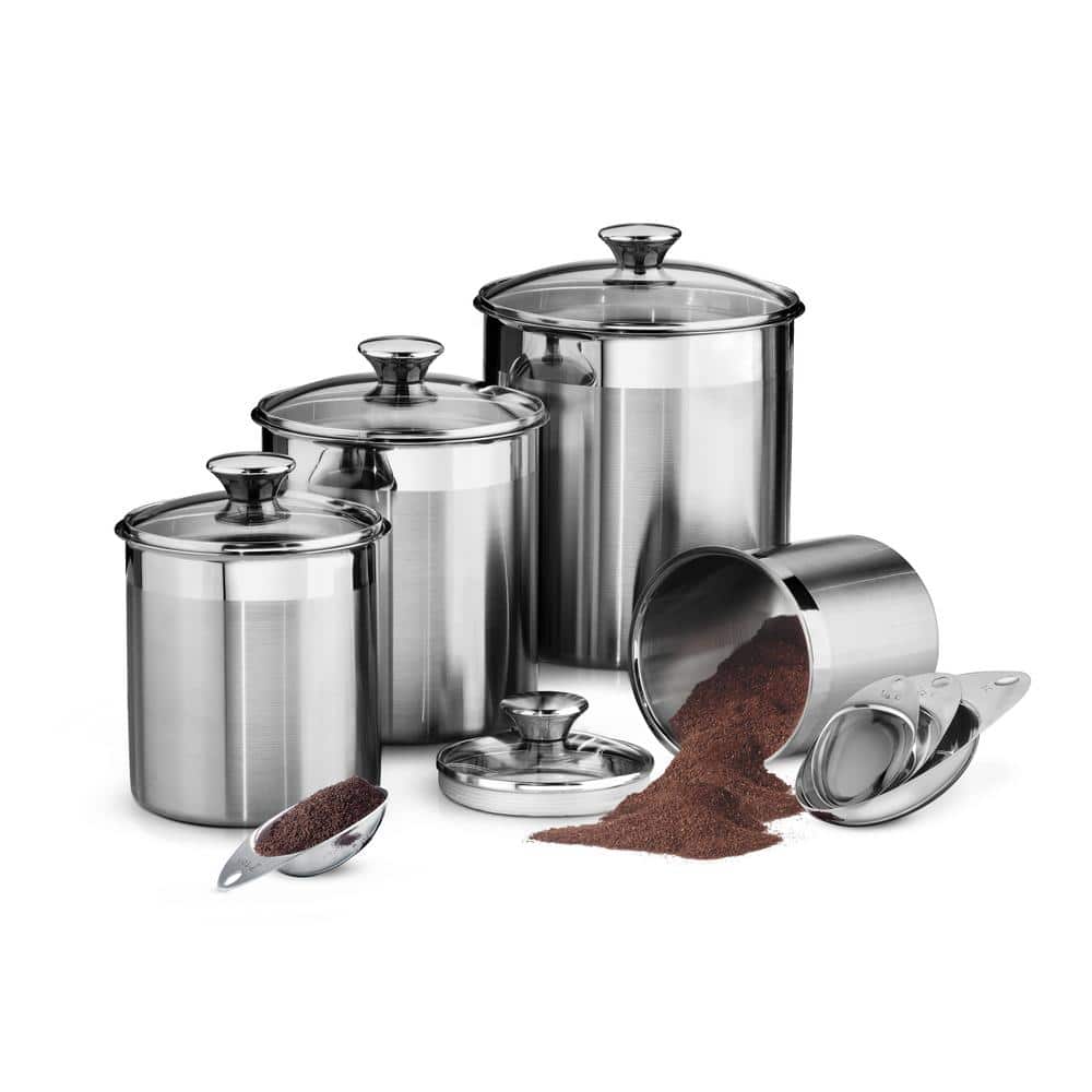 Tramontina Gourmet 8-Piece Covered Canister and Scoop Set 80204