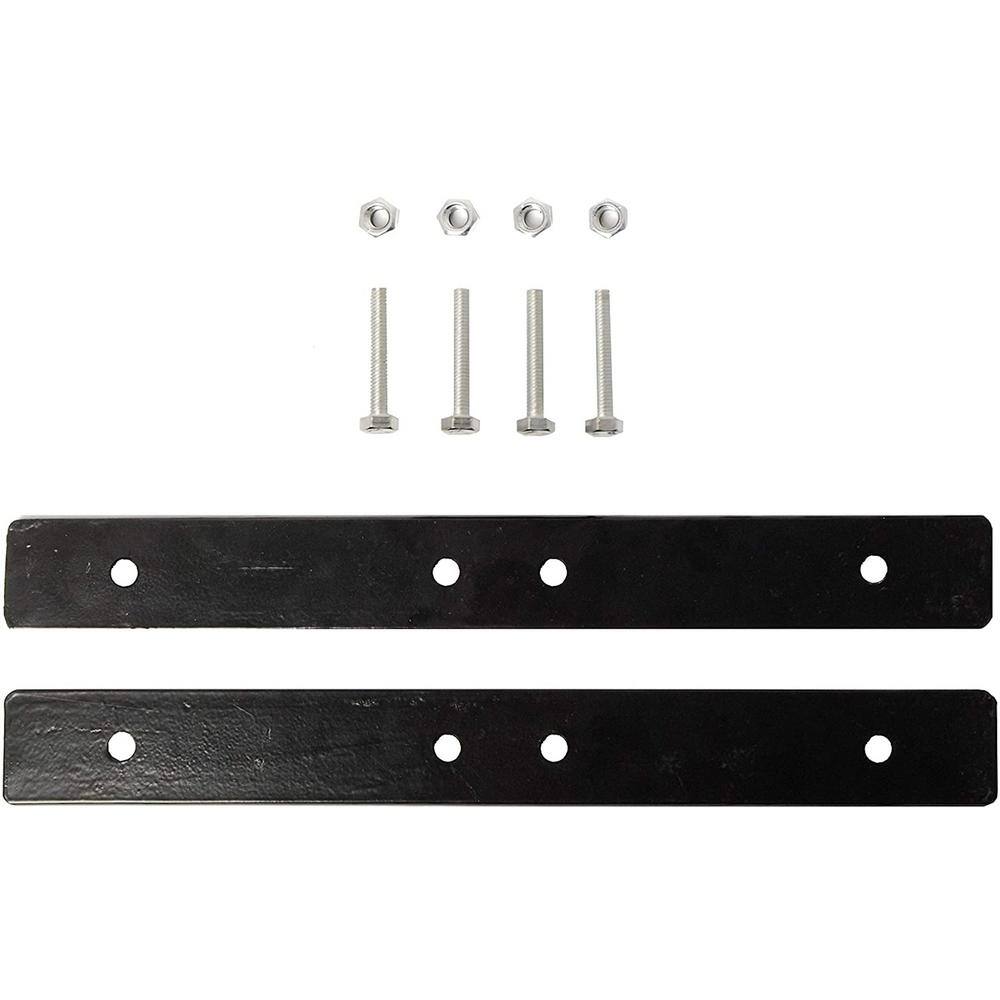 Black Galvanized Steel Universal Gate Attaching Bracket