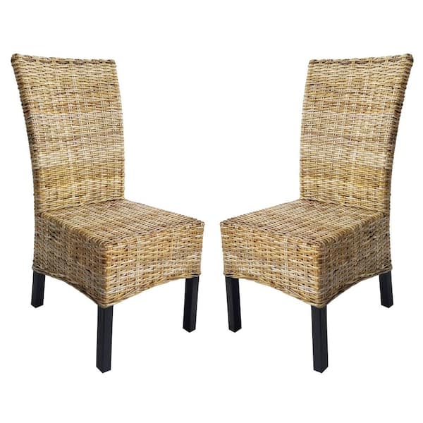 Unbranded D-Art Collection Natural Torrig Kubu Chair (Set of 2-Pieces)
