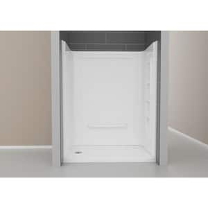 Forum 60 in. x 36 in. x 74 in. 3-piece DIY Friendly Alcove Shower Surround in White