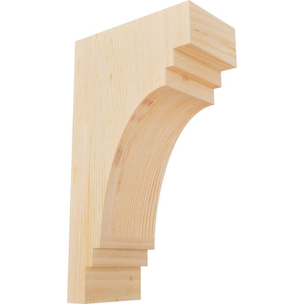 Ekena Millwork 5-1/2 in. x 10 in. x 18 in. Douglas Fir Pescadero Smooth Corbel