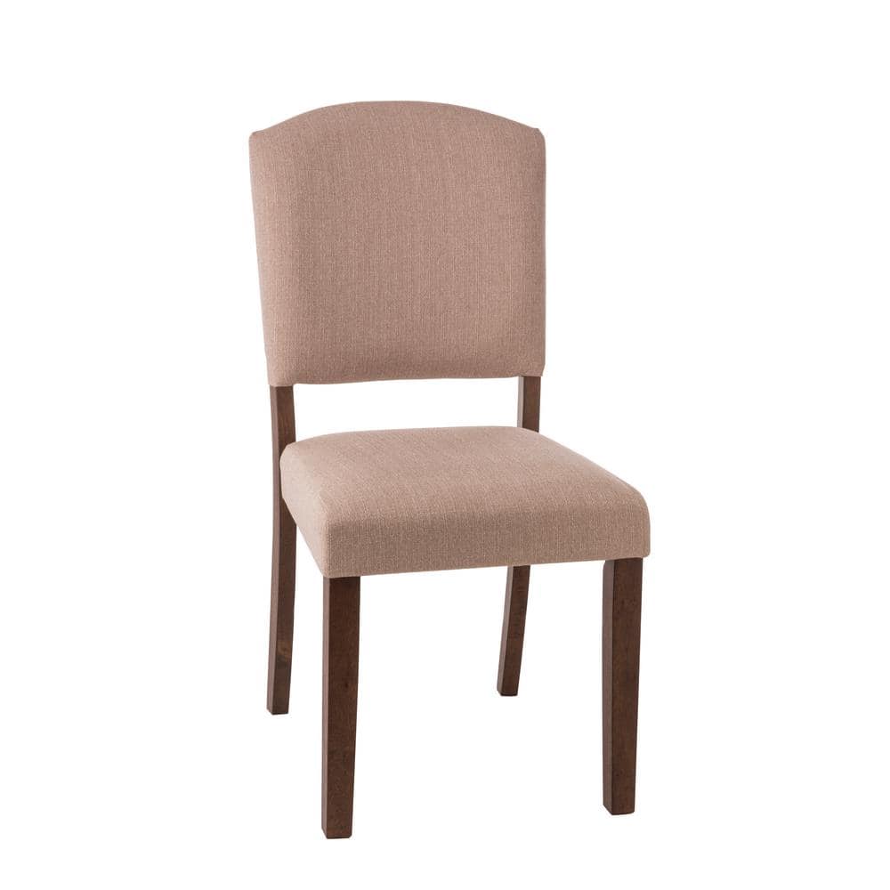 Emerson Oyster Beige Upholstered Parsons Side Chair Set