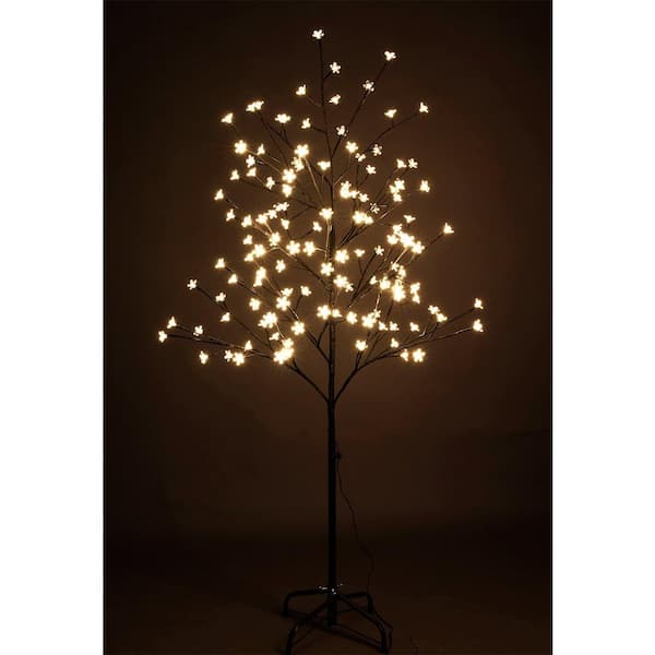 equality hardware erection Lightshare 5 ft. Pre-Lit LED Cherry Blossom Tree Artificial Christmas Tree  with Warm White LED Lights XTHS5FT-WW - The Home Depot