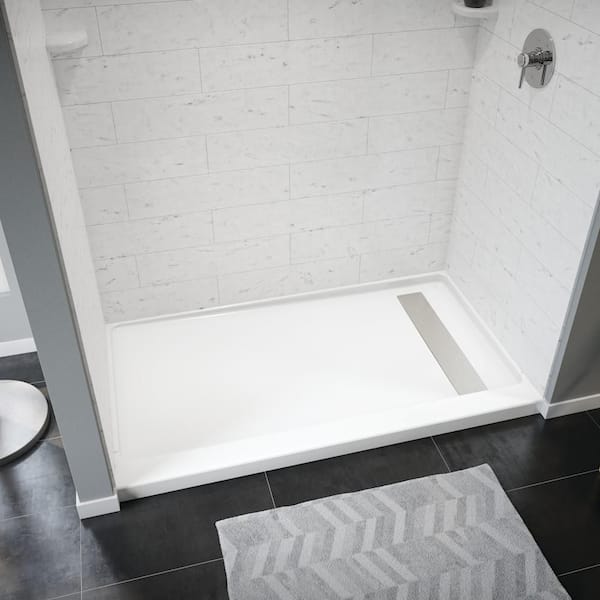 Bootz Industries Shower Cast 60 in. L x 30 in. W Alcove Shower Pan