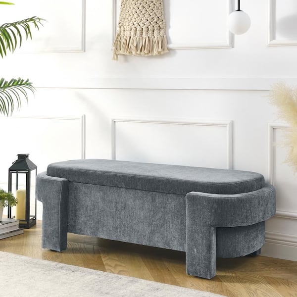 Acme Furniture Bois Gray Velvet Velvet Square Accent Ottoman Acme Furniture Bois Gray Velvet Velvet Square Accent Ottoman