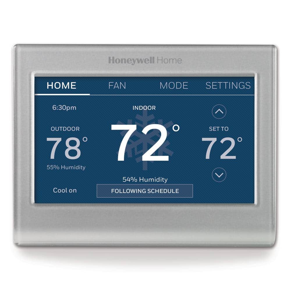 Honeywell Home Wi-Fi Smart Color 7-Day Programmable Smart Thermostat with  Color-Changing Touchscreen Display RTH9585WF - The Home Depot