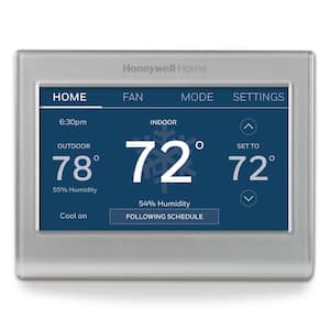 Honeywell - Smart Color Thermostat with Wi-Fi Connectivity - Silver