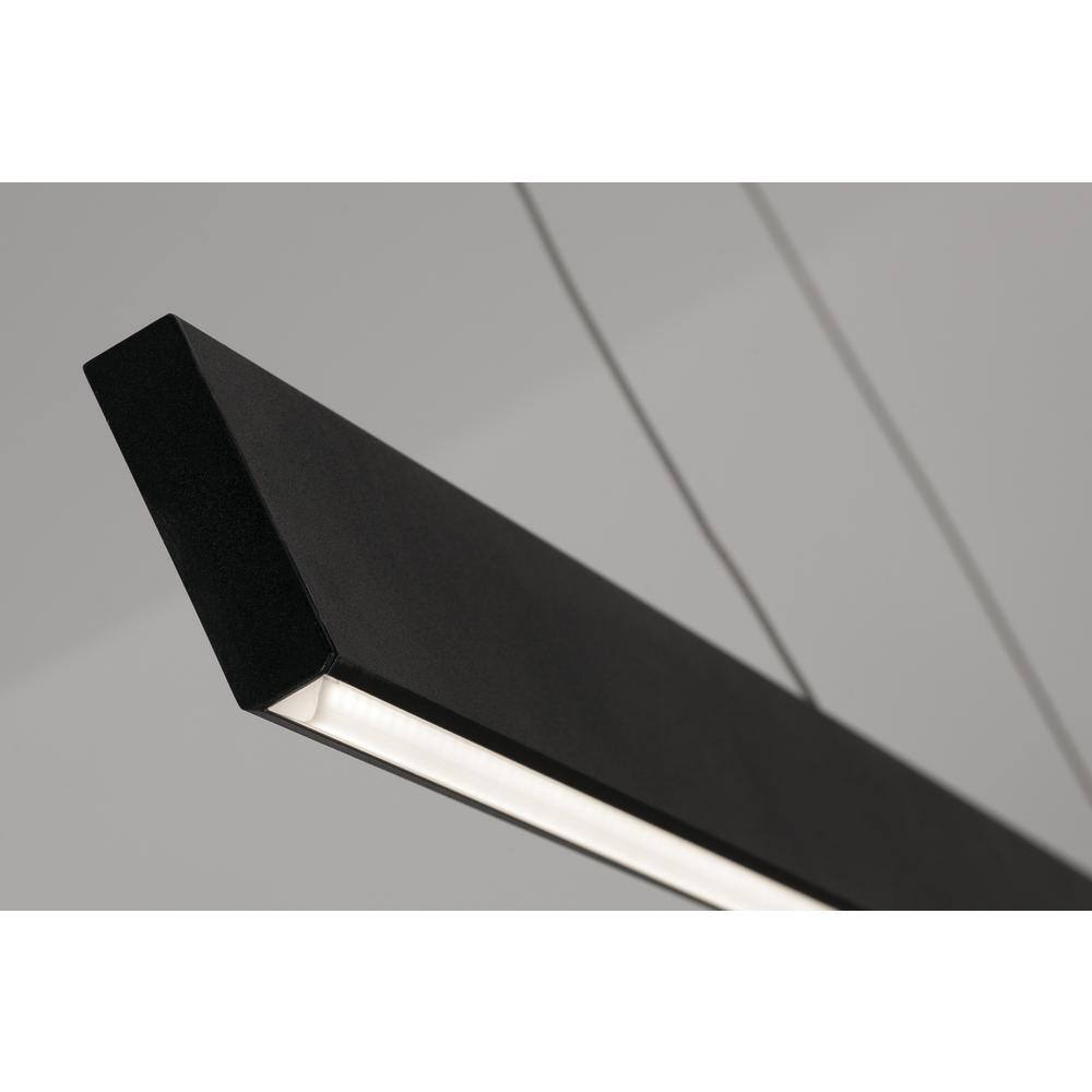 Stealth 36" Black Aluminum LED Linear Pendant Light