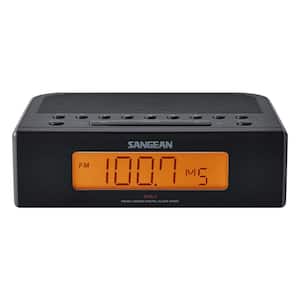FM/AM Digital Tuning Alarm Clock Radio (Black)