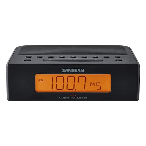Sangean FM/AM Digital Tuning Alarm Clock Radio (Black)