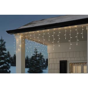 200 Count Warm White Steady Lit Mini LED Icicle Lights