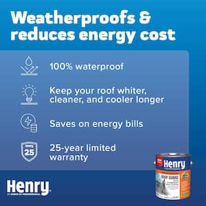 817 Roof Guard White Urethane Enhanced Acrylic Waterproof Reflective Roof Coating 0.90 gal.