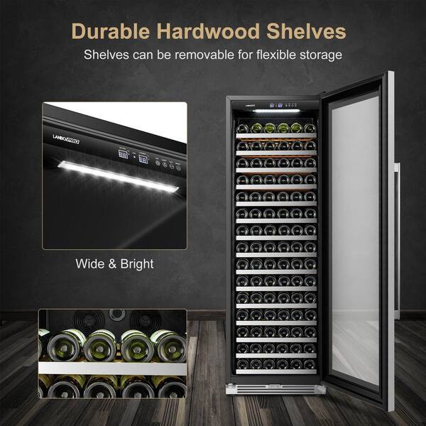 36inch Wide 3000 Series Dual Zone Stainless Steel Wine Refrigerator