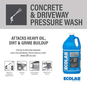 1 Gal. Outdoor Concrete and Driveway Pressure Wash Construction Grade Concentrate Cleaner