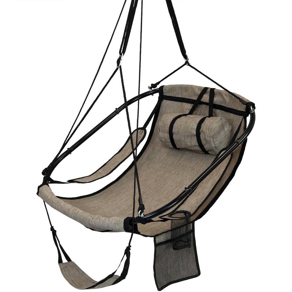 sunnydaze hanging hammock chair swing