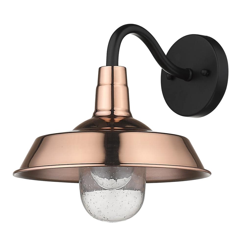 Burry 1-Light Copper Outdoor Wall Light price history on PriceWatchPro