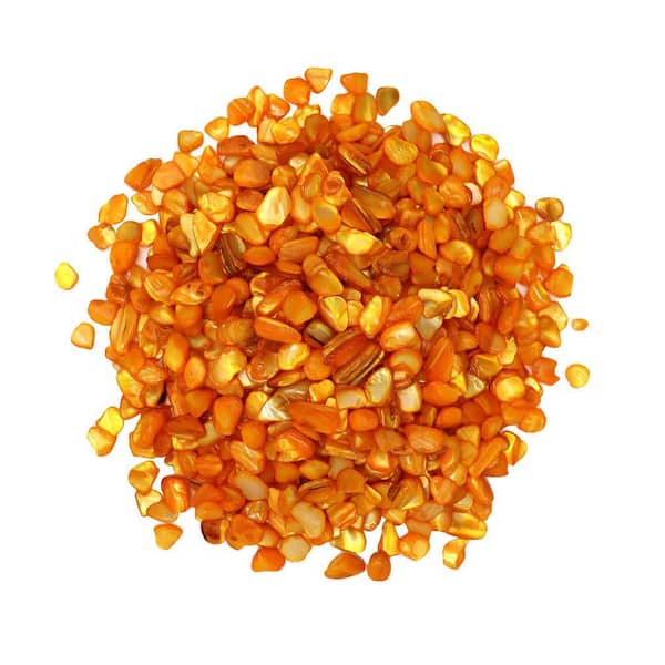 Yellow Crushed Shell Mother-of-Pearl 0.5 in. Filler 2 lb.