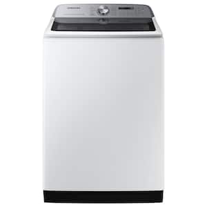 5.1 cu. ft. Large Capacity Smart Top Load Washer with ActiveWave Agitator and Super Speed Wash in White