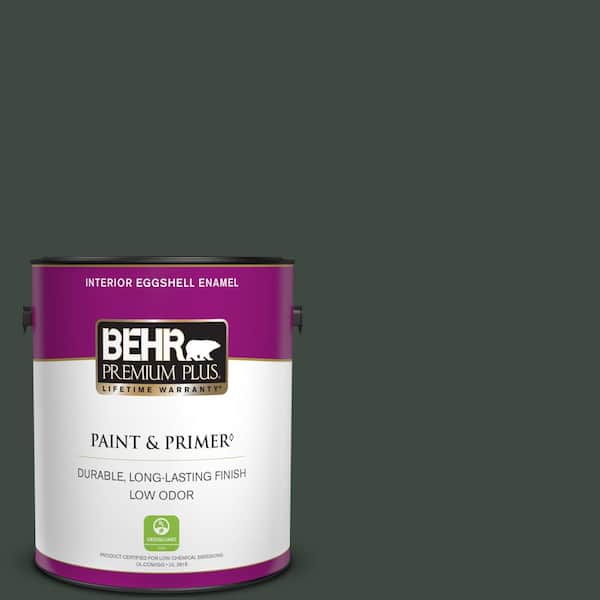 BEHR PREMIUM PLUS 1 gal. #PPF-54 Trellised Ivy Eggshell Enamel Low Odor Interior Paint & Primer