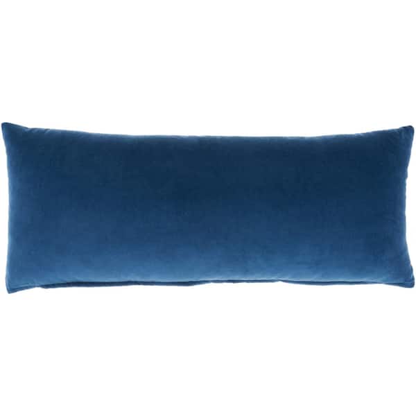 Mina Victory Lifestyles Navy 12 in. x 30 in. Rectangle Throw Pillow