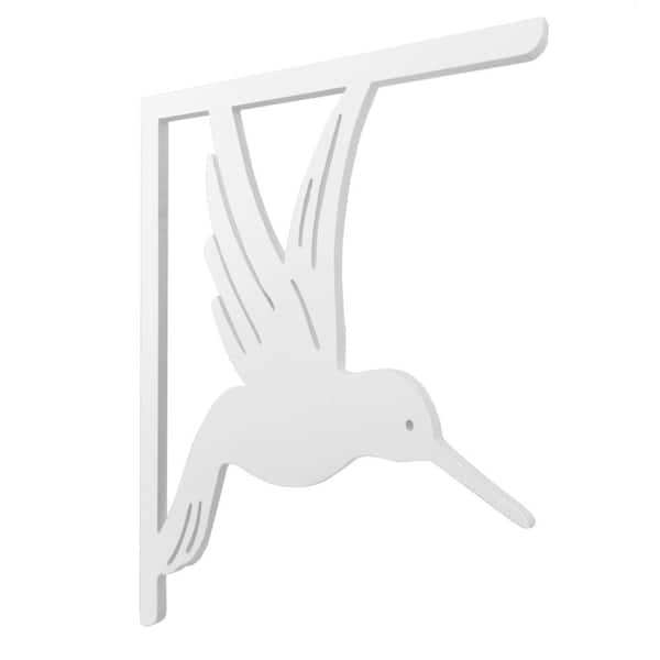 16 in. Paintable PVC Decorative Hummingbird Mailbox or Porch Bracket